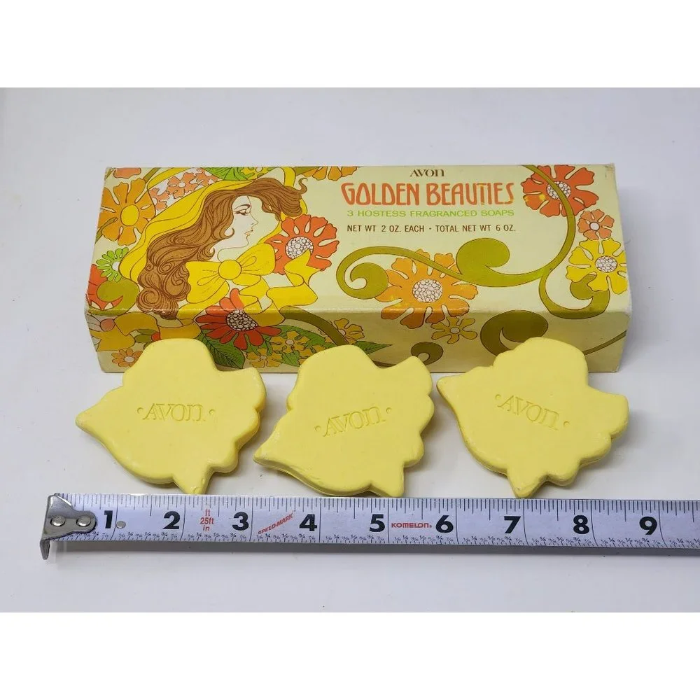 Vintage Avon Soap Savers Spearmint Scented And Golden Beauties‎ 3 Hostess Bars